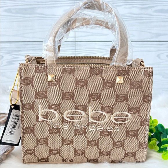Bebe “Talulla” Beige Mini Satchel - Picture 5 of 11